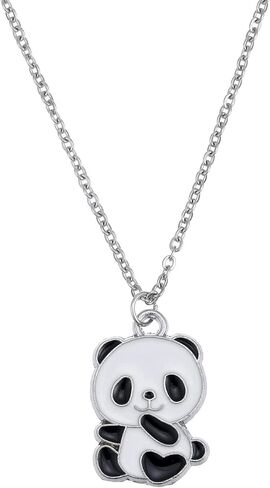 Winssigma Panda Necklace for Girls, Lovely Panda Keychain Panda Bracelet Panda Gift for Teens in Kuwait