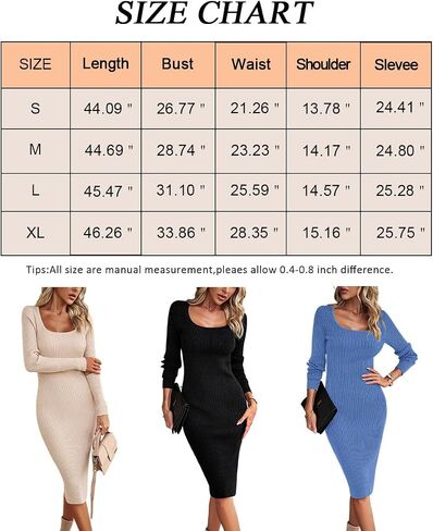Vaiaye Women's Long Sleeve Sweater Dress 2023 Elegant Midi Dress Knit Dresses Side Slit Bodycon Dress for Women in Saudi Arabia
