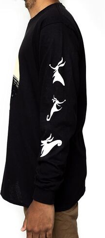 Disney Nightmare Before Christmas Jack Skellington Sally Romance Moon Long Sleeve Adult T-Shirt in Saudi Arabia