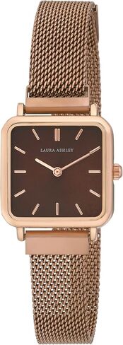Laura Ashley Women's 25mm Square Tank 25mm Magnet Closure Watch - Women's Magnetic Mesh Strap Watch (LA2056) in Saudi Arabia