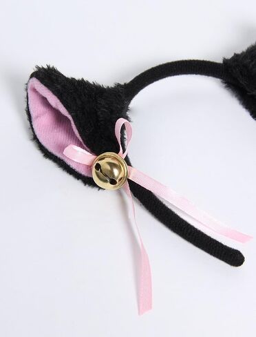 JustinCostume Women's Cosplay Lingerie Set Kitten Keyhole Cute Sexy Outfit in Saudi Arabia