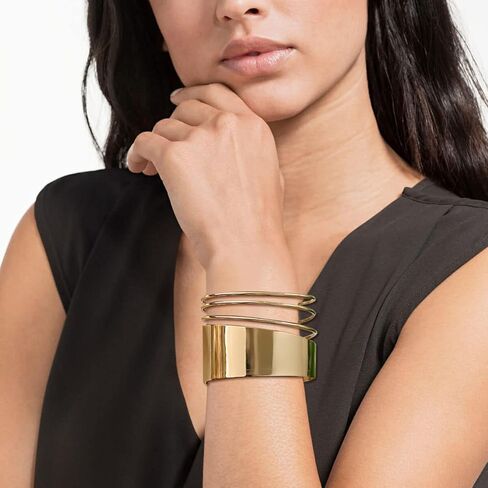 EIELO 8 قطع سوار ذهبي للنساء مفتوح واسع سلك أساور ذهبية سوار معصم قابل للتعديل in Kuwait