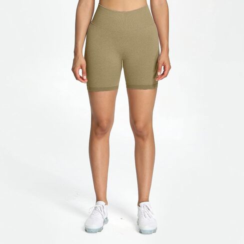 Aoxjox Women's Scrunch Butt Lifting Booty High Waisted Workout Seamless Shorts in Saudi Arabia