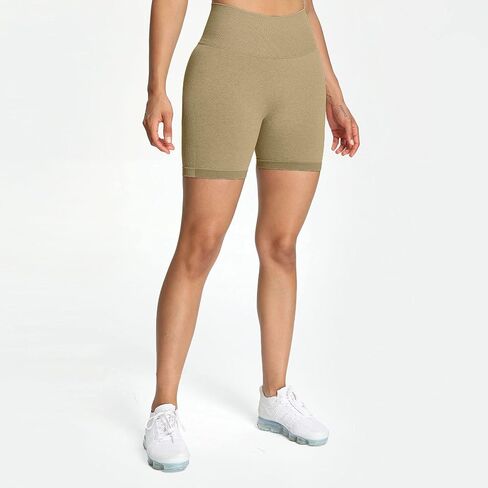 Aoxjox Women's Scrunch Butt Lifting Booty High Waisted Workout Seamless Shorts in Saudi Arabia