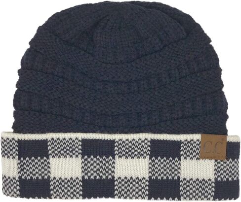 CC Winter Fall Trendy Chunky Stretchy Cable Knit Beanie Hat in Saudi Arabia