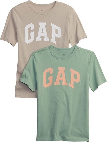 تي شيرت GAP للأولاد بأكمام قصيرة وشعار الماركة مكون من قطعتين in Saudi Arabia