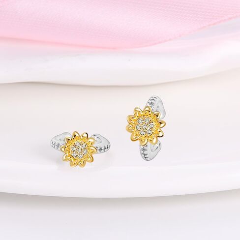 TINSLO Stud Earrings for Women 925 Sterling Silver Stud Earrings Tiny Cute Stud Earrings Hypoallergenic Stud Earrings Jewelry Various Earrings for Women Teen Girls in Saudi Arabia