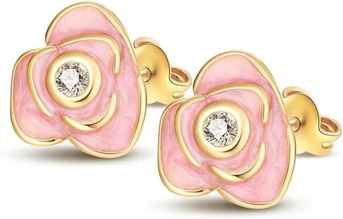 TINSLO Stud Earrings for Women 925 Sterling Silver Stud Earrings Tiny Cute Stud Earrings Hypoallergenic Stud Earrings Jewelry Various Earrings for Women Teen Girls in Kuwait