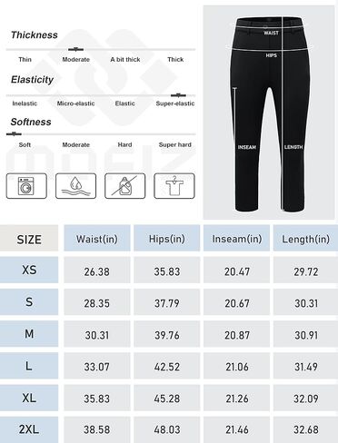 MoFiz Women's Golf Capri Pants Stretch Slim Business Casual Pants Straight Leg Yoga Dress Pants with Pockets Office Slacks in Kuwait