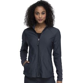 Cherokee Form Women Warm Up Scrubs Jacket Zip Front CK390