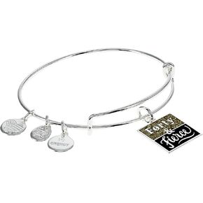 Alex and Ani Occasions Expandable Bangle for Women, Forty and Fierce Charm, Shiny Silver Finish, 2 to 3.5 in, One Size in Saudi Arabia