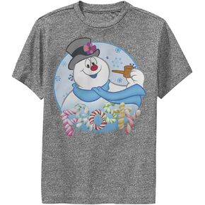 تي شيرت Frosty The Snowman Frosty Circle Face للأولاد بأكمام قصيرة in Kuwait