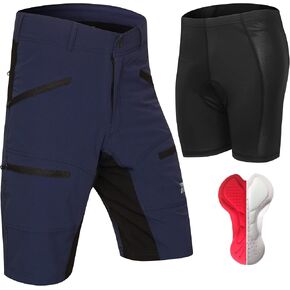 MTB Mountain Bike Shorts - The FIVER - 4D Padded Baggy Bicycle Cycling Biking Bike Shorts Loose-fit - 5 Zippered Pockets in Kuwait