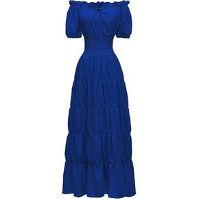 Abaowedding Renaissance Costume Women Medieval Chemise Dress Pirate Peasant Dress Peasant Tops Irish Under Dress