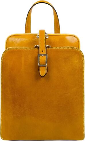 Time Resistance Leather Backpack Convertible to Shoulder Bag - Handmade For Laptops up to 12in Daybag Rucksack in Saudi Arabia