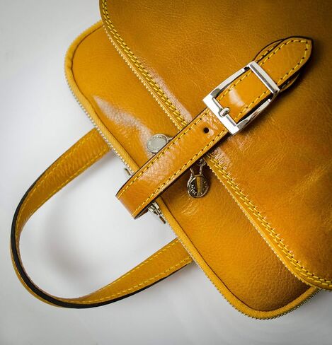 Time Resistance Leather Backpack Convertible to Shoulder Bag - Handmade For Laptops up to 12in Daybag Rucksack in Saudi Arabia