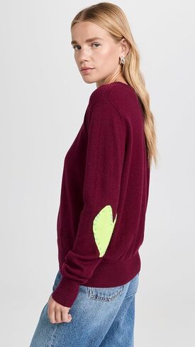 سترة كيري روزنتال النسائية المرقعة من الكشمير in Kuwait