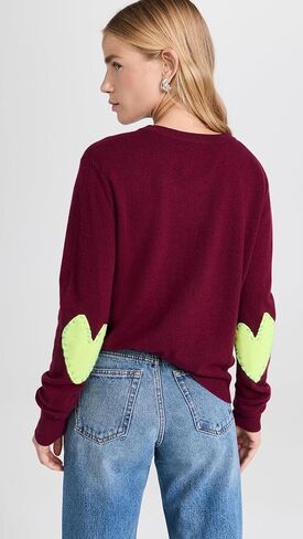 سترة كيري روزنتال النسائية المرقعة من الكشمير in Kuwait