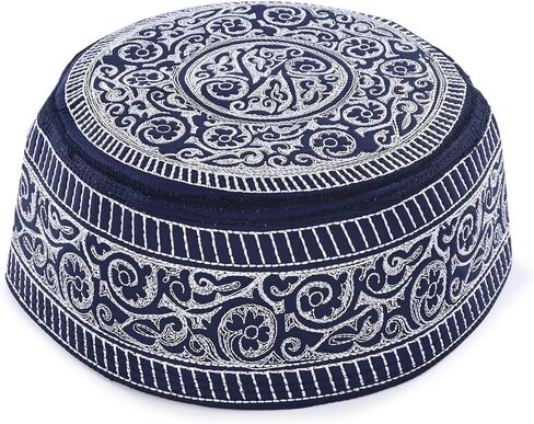 Kufi Men's Unisex Skull Cap Women's Designer Solid Hat with Hand Embroidery Kufi Caps Knitted Beanie Summer Headwear in Kuwait