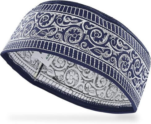 Kufi Men's Unisex Skull Cap Women's Designer Solid Hat with Hand Embroidery Kufi Caps Knitted Beanie Summer Headwear in Kuwait