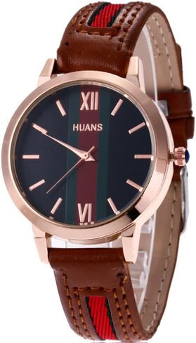 CdyBox Wholesale 5 Pack PU Leather Watch Analog Quartz Wristwatches for Women Men Lady Teen Girl in Kuwait