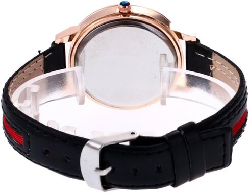 CdyBox Wholesale 5 Pack PU Leather Watch Analog Quartz Wristwatches for Women Men Lady Teen Girl in Kuwait