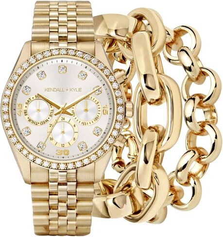 KENDALL + KYLIE Ladies Quartz Movement Analog Watch and Matching Bracelets in Saudi Arabia