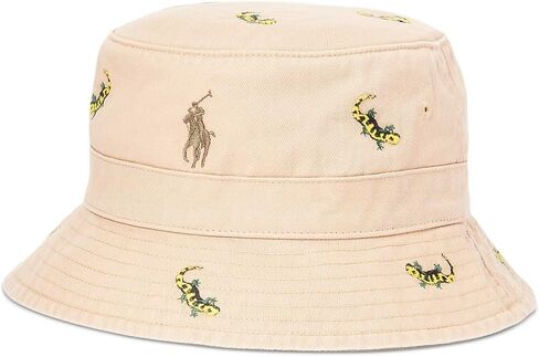 POLO RALPH LAUREN Men's Gecko-Embroidered Twill Bucket Hat Large/x-Large in Kuwait