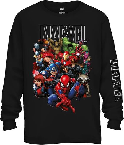 تي شيرت Marvel Avengers Guardians of The Galaxy Team Up All Time للرجال برسومات للبالغين in Kuwait