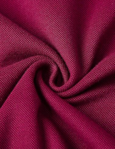 قميص جولف VHUQGVU رجالي بأكمام قصيرة، قمصان بولو قطنية كلاسيكية منقوشة بمقاس نحيف مع جيب in Kuwait