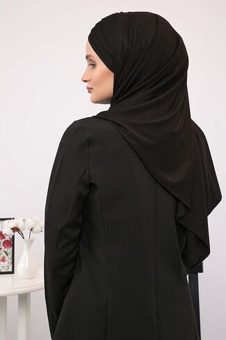 Aisha's Design Hijab Muslim Scarves for Women,%100 Cotton Presewn Jersey Shawl Turban, 2-Color in Kuwait