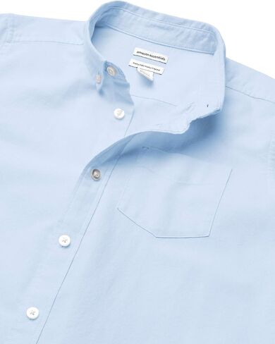 Amazon Essentials Boys' Uniform Short-Sleeve Woven Oxford Button-Down Shirt in Kuwait