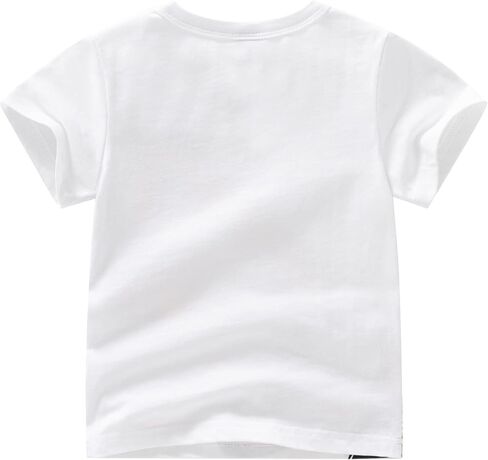 Waghao Boys Toddler Short Sleeve Tee T Shirt Tops Tees Shirts Graphic Cotton Casual Crewneck T-Shirts in Saudi Arabia