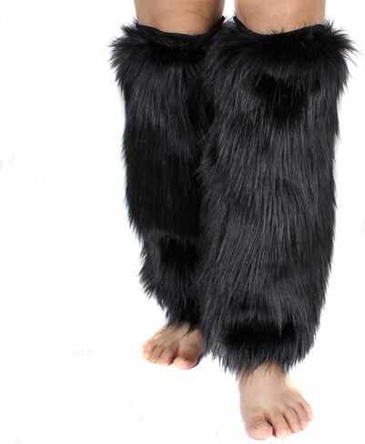 فرو صناعي لتدفئة الساق، غطاء أكمام دافئ لتدفئة الساق لأزياء الحفلات in Kuwait