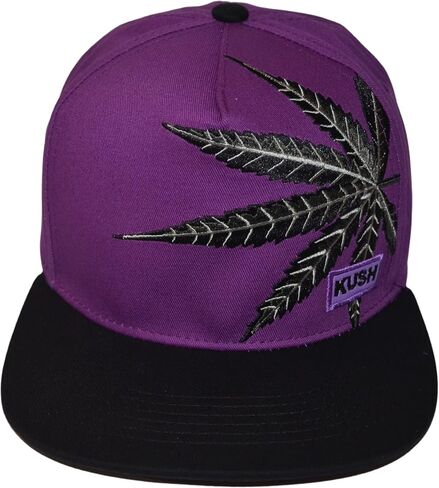 Popfizzy Weed Hat, Unisex Pot Leaf Hats, Cannabis Baseball Caps, Hip-Hop Hats, Marijuana Snapback Cap, Weed Gifts for Stoners in Saudi Arabia