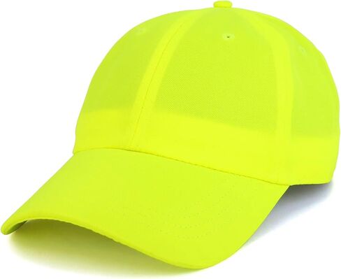 Armycrew Lightweight Bright Neon Color Polyester High Visibility Baseball Cap in Kuwait