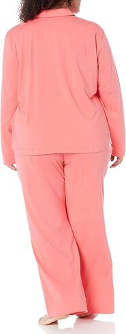 Amazon Aware طقم بيجامة قطنية مريحة للنساء بأكمام طويلة وسروال (متوفر بمقاس كبير) in Kuwait
