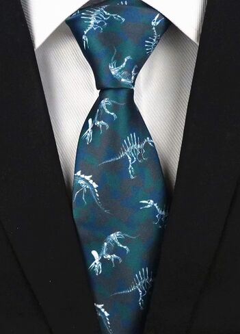 Novelty Ties for Men Boys Animal Patterned Funny Halloween Handmade Printed Necktie in Kuwait