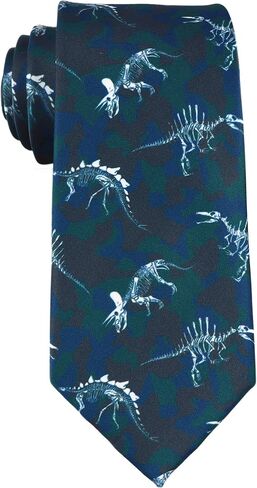 Novelty Ties for Men Boys Animal Patterned Funny Halloween Handmade Printed Necktie in Kuwait