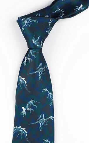Novelty Ties for Men Boys Animal Patterned Funny Halloween Handmade Printed Necktie in Kuwait