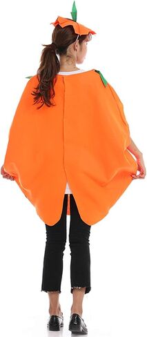 FEPITO 4Pcs Unisex Adult Halloween Pumpkin Costume Funny Halloween Costumes Orange Pumpkin Cosplay Party Clothes in Saudi Arabia