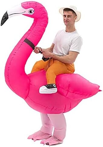 maulem Flamingo Inflatable Costume Fun Dress Up Halloween Costumes for Adult Valentine's Day Play in Saudi Arabia