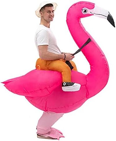 maulem Flamingo Inflatable Costume Fun Dress Up Halloween Costumes for Adult Valentine's Day Play in Saudi Arabia