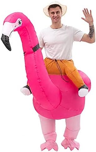 maulem Flamingo Inflatable Costume Fun Dress Up Halloween Costumes for Adult Valentine's Day Play in Saudi Arabia