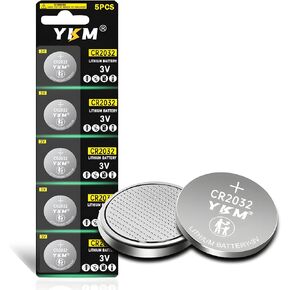 YKM 40PCS CR2032 Batteries ECR2032 BR2032 DL2032 LM2032 3-Volt Lithium Coin Battery for Watch Garage Door 0pener Remote Scale Small Batteries CR 2032