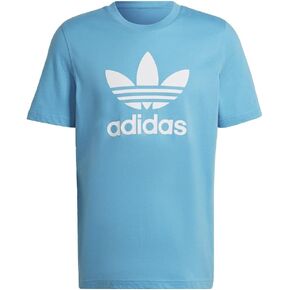 adidas Originals Men's Adicolor Classics Trefoil Tee, Sky Rush/White, X-Small in Kuwait