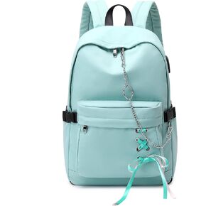 Joymoze Classic Backpack for Women Stylish School Backpack for Teen Girl Black with Chain in Saudi Arabia