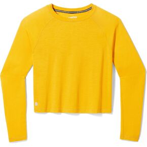 Smartwool Women's Active Merino Wool Long Sleeve Crop Top (Relaxed Fit)