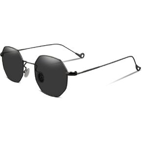 FEISEDY Hipster Small Polygon Women Men Sunglasses Delicate Metal Frame B2254