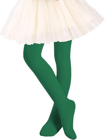 DOOVID Toddler Girls Dance Tights Ballet Tights Elasticity Footed Dance Stockings School Uniform Tights for Girls in Kuwait